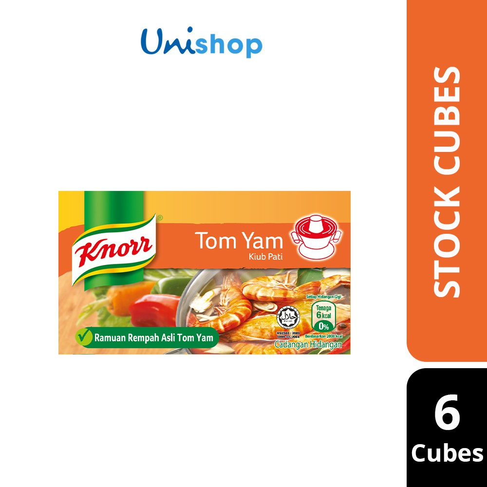 Knorr Seasoning Cube Tom Yam 6 Cubes 60g | Shopee Malaysia