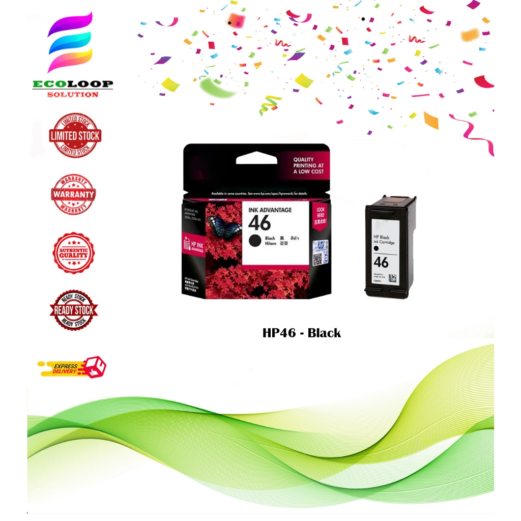 HP46 Black & Color Ink Advantage Cartridge (Boxless Unit) | Shopee Malaysia