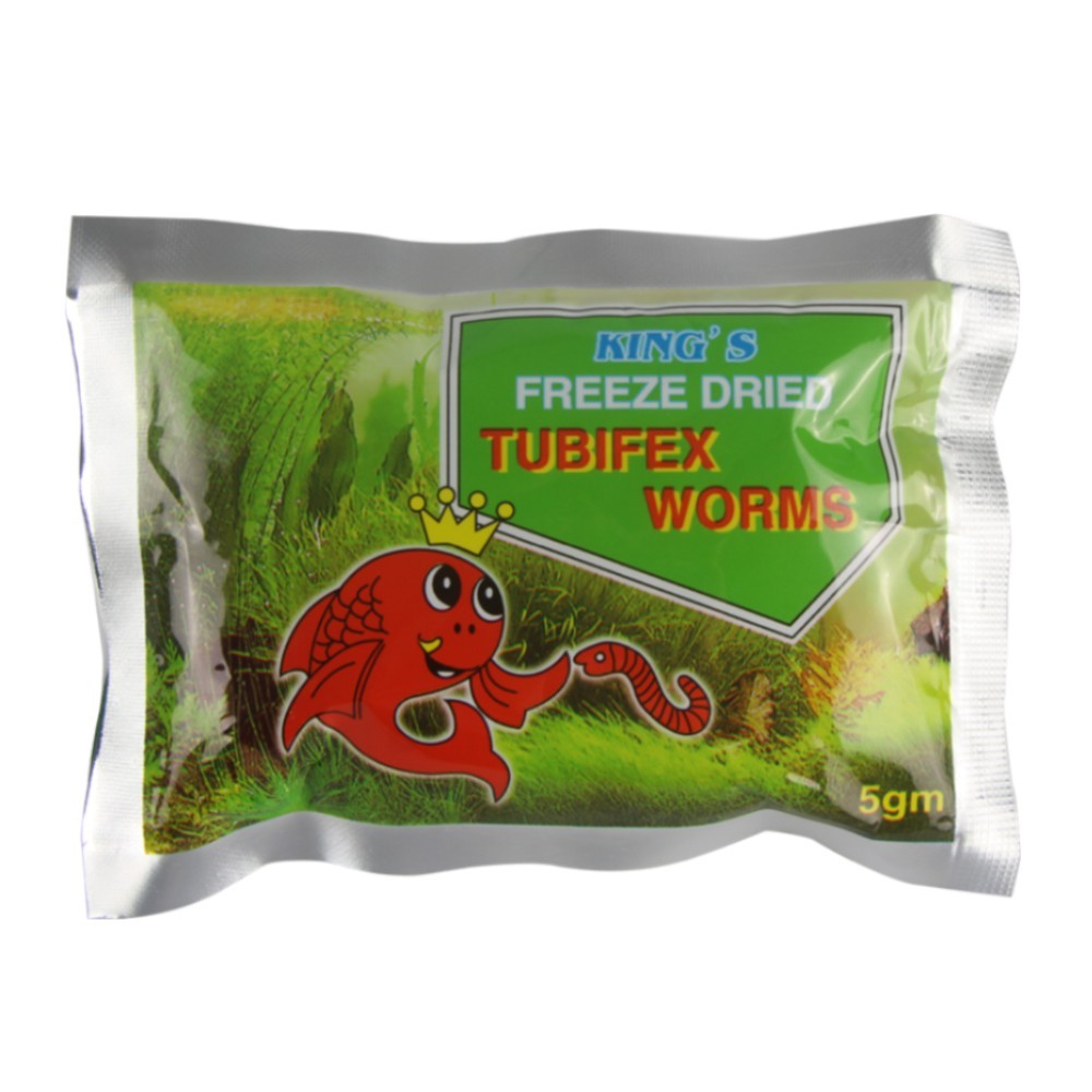 Fish food Tubifex Worm 5gm Cacing Sutera Kering Natural Fish Good Plus ...