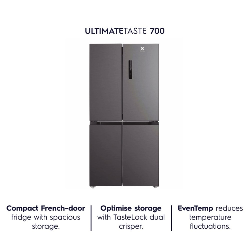 ELECTROLUX 496L ULTIMATETASTE 700 FRENCH DOOR REFRIGERATOR | EQE4900A-B ...