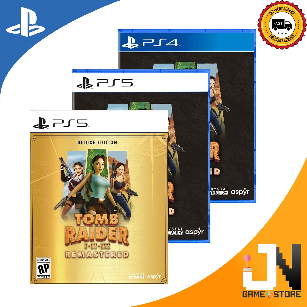 thumbnail image 2 of Tomb Raider I-III Remastered For PlayStation 5 - New & Sealed (NTSC, 2024) 2 of 3