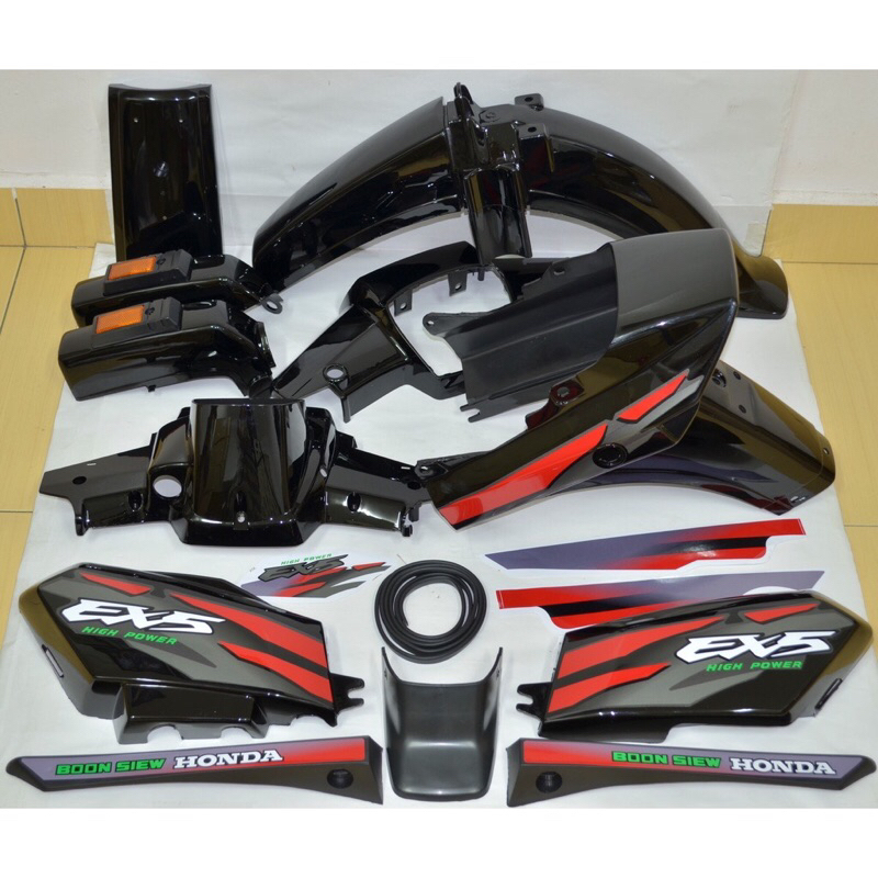 Honda Ex5 / Ex5 Dream Body Cover Set (Siap Tampal Sticker)+Free Gift ...