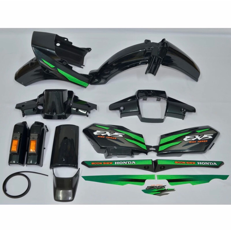 Honda Ex5 / Ex5 Dream Body Cover Set (Siap Tampal Sticker)+Free Gift ...