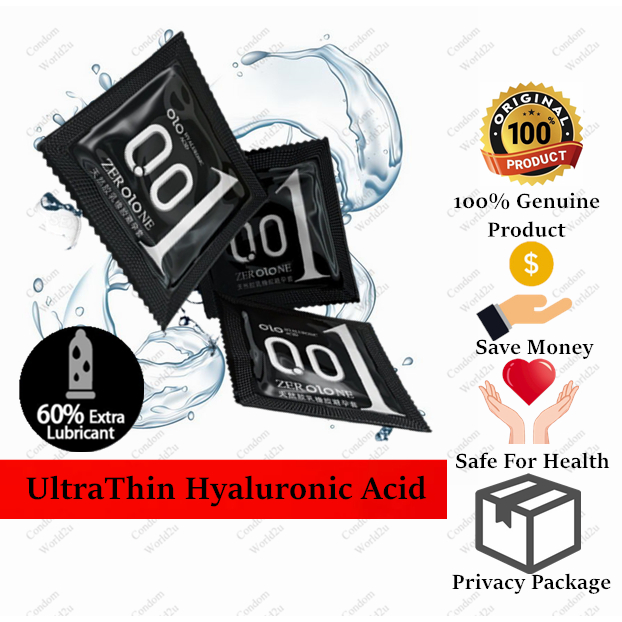 UltraThin OLO Condom Hyaluronic Acid Condoms Lubricant Kondom Nipis ...