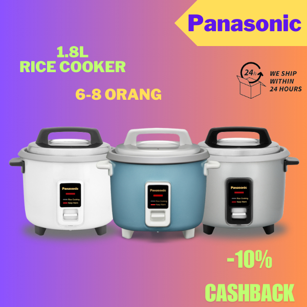 Panasonic Rice Cooker Conventional Aluminium Pan Rust Proof (1.8L) SR ...