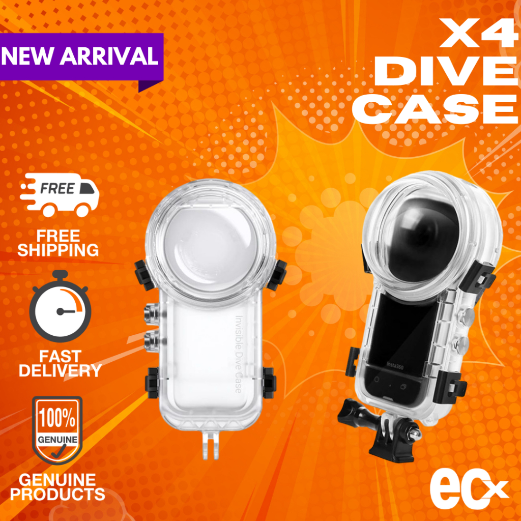 Dive Case For Insta360 X4 50m Waterproof Underwater Protector Invisible ...
