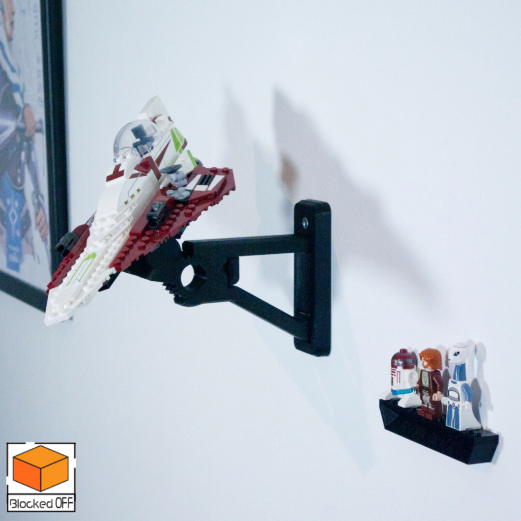 LEGO Star Wars Obi-Wan's Starfighter Wall Mount Display Stand | Shopee ...