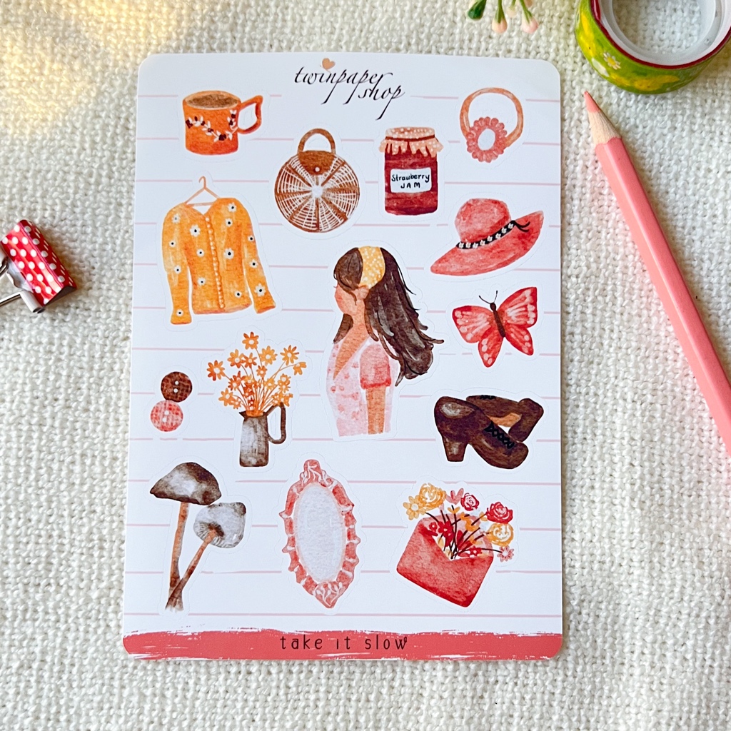 Cottagecore Sticker Sheet | Rustic Living Sticker Sheet | Country ...