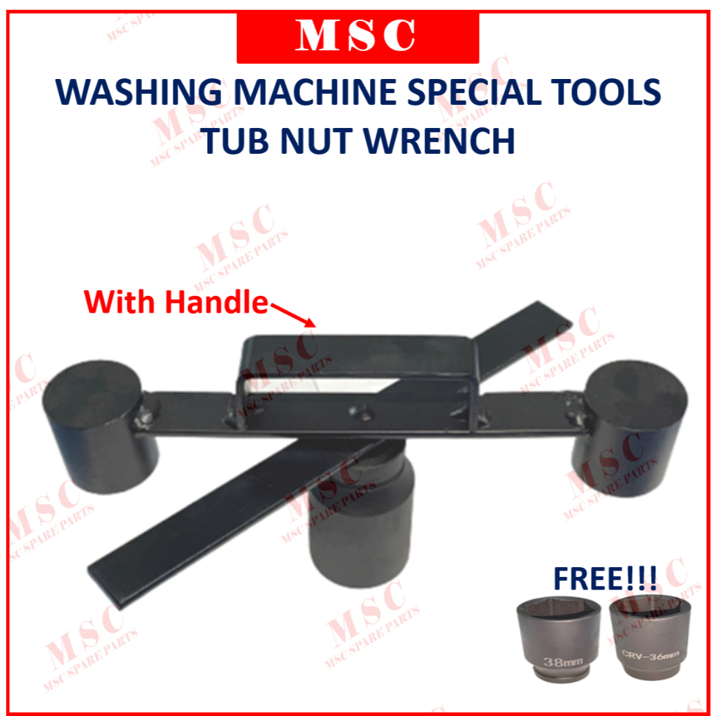 FULL SET Washing Machine Special Tools Tub Nut Wrench 36mm & 38mm ...