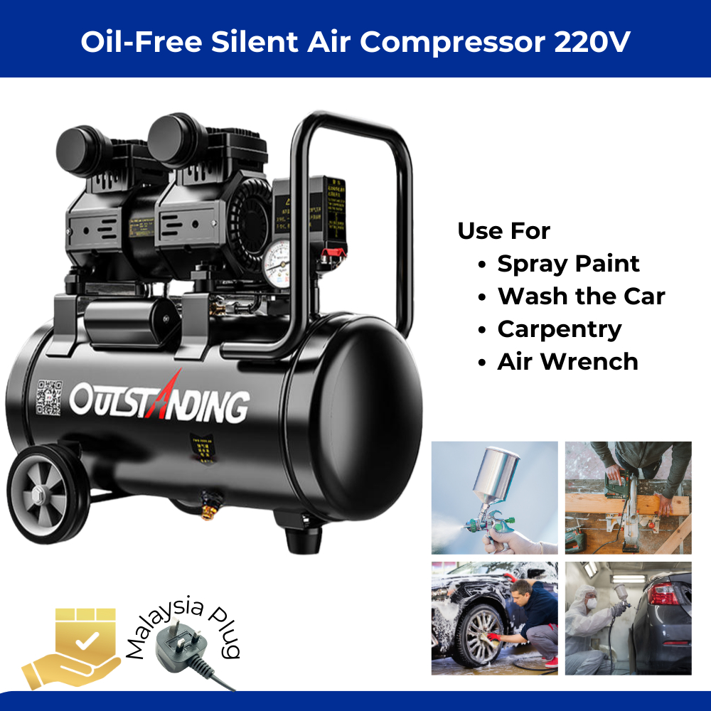 Air Compressor Pump, 220V, Compact Air Compressor for Woodworking ...