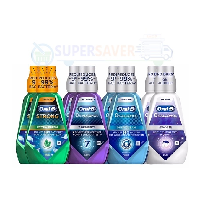 [Twin Pack] Oral-b & Colgate Mouth Rinse Wash Deep Clean Extra Fresh 3D ...