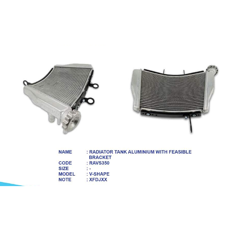 Cardinals racing V-SHAPE ( 350ML & 500ML ) radiator tank aluminium with ...