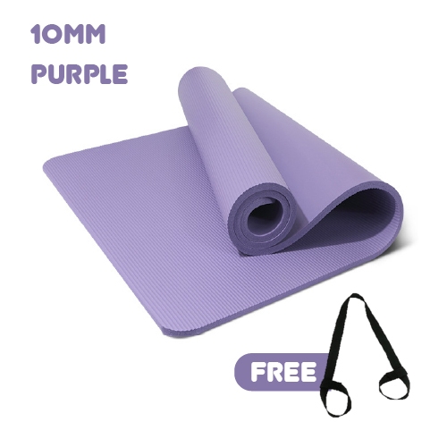 Yoga Mat 15MM NBR EXTRA THICK Non-Slip Mat + FREE CARRY STRAP Aerobic ...