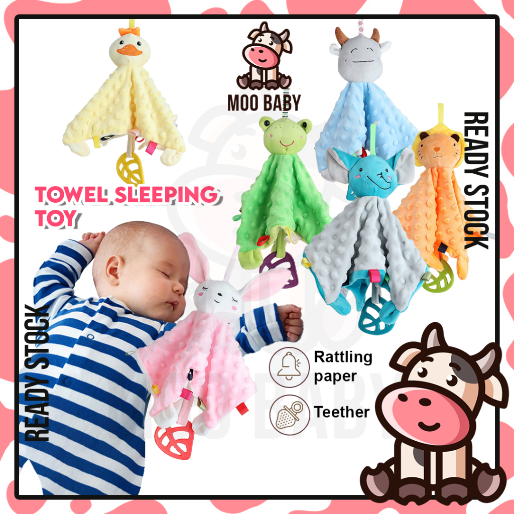 Moo Baby Sleeping Towel Baby Sleeping Toy Soft Toys for Baby Soothing ...