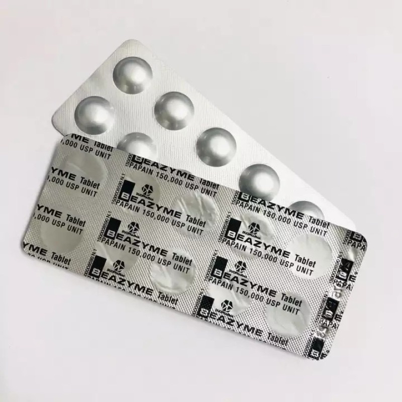 Beazyme Papain Ubat Surut Bengkak/Sakit Gusi Gigi [10 Tablets] | Shopee ...