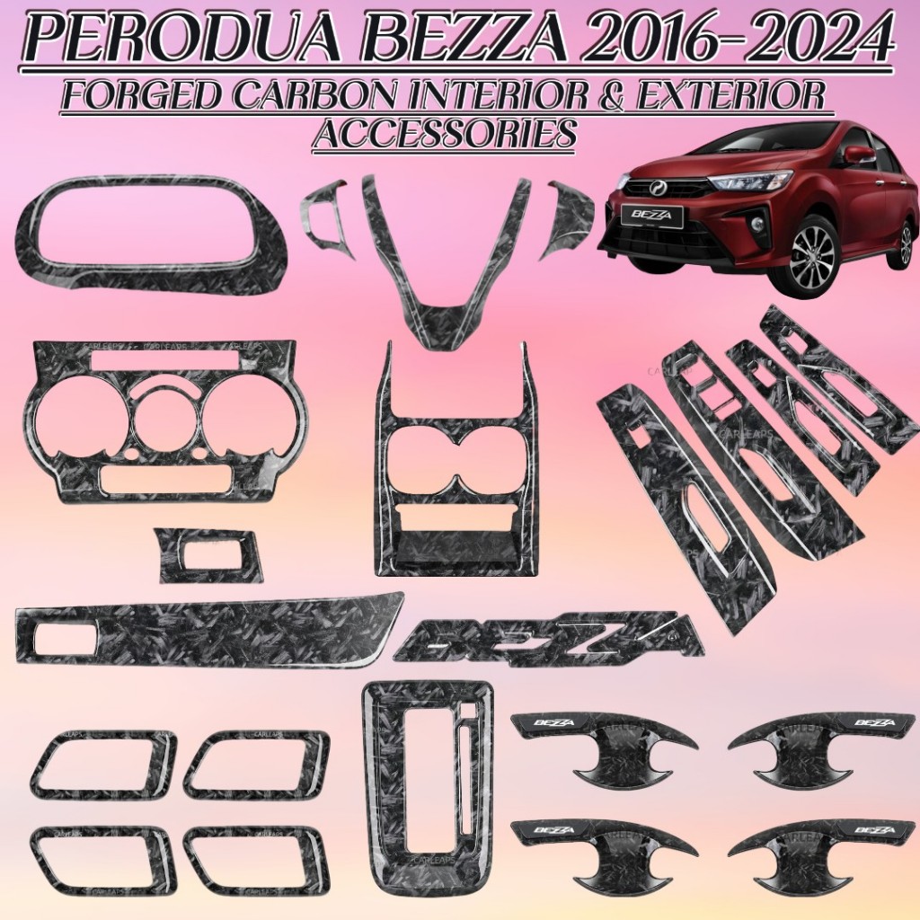 PERODUA BEZZA 2016-2024 forged carbon interior car accessories bezza ...