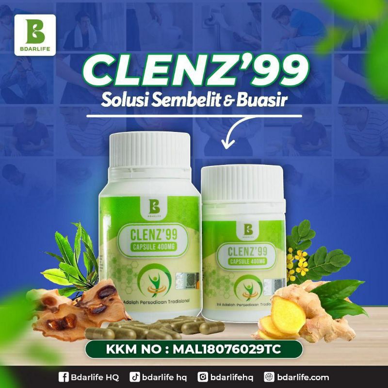 Bdarlife Clenz '99 Solusi Sembelit dan Buasir | Shopee Malaysia