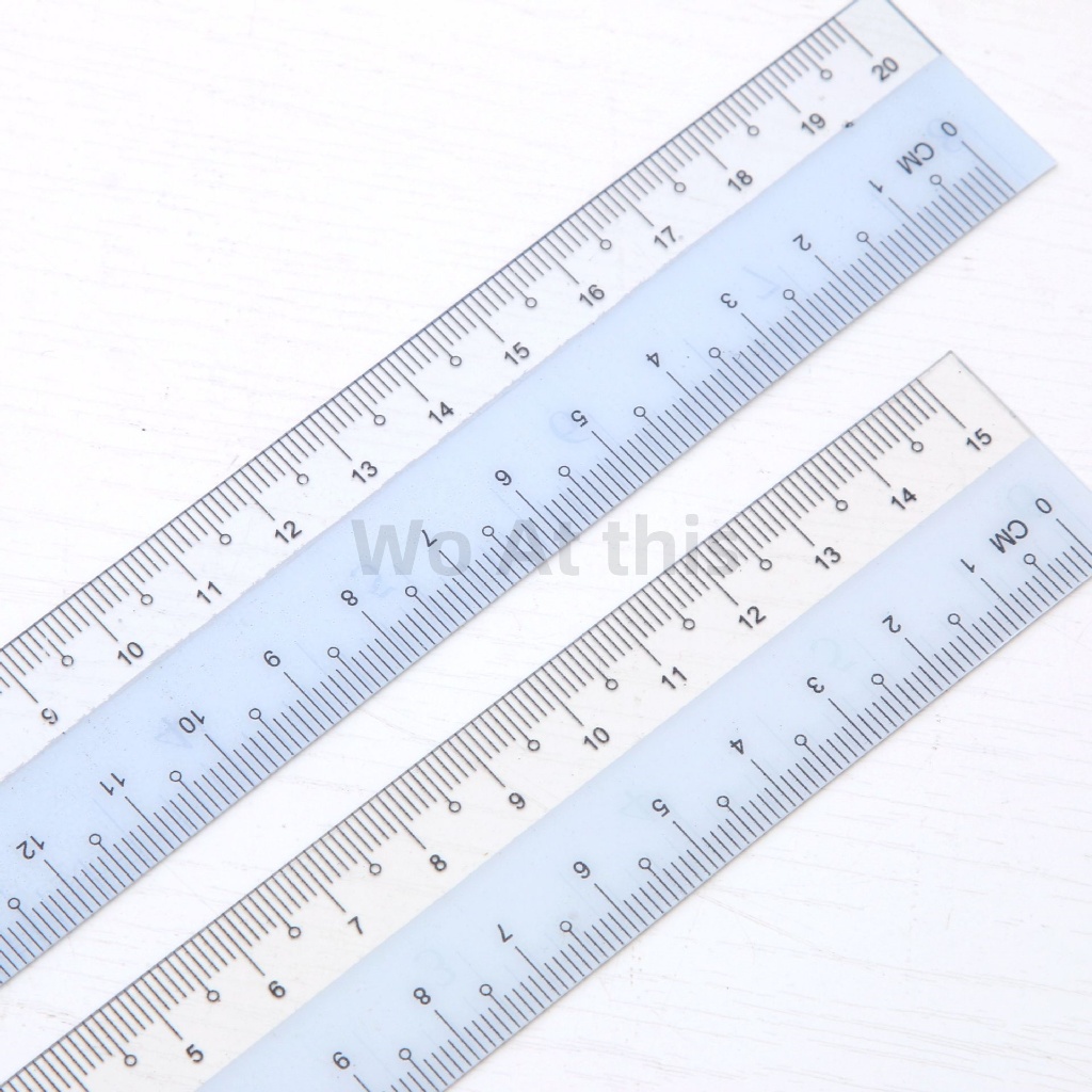 Flexible Straight Ruler Plastic Pembaris Lembut Student Stationery Alat ...