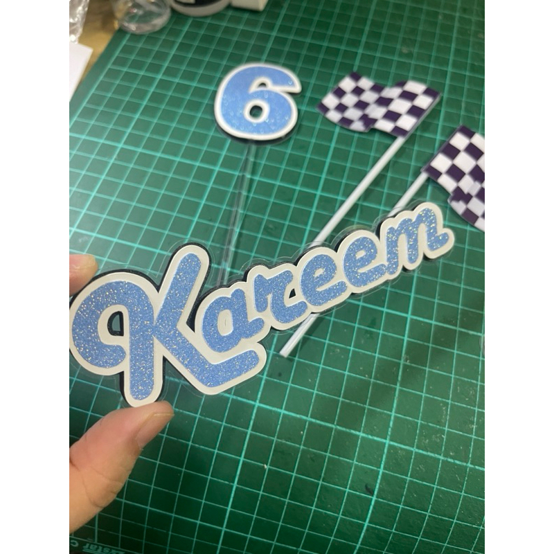 name & age cardstock, 2 layers or 3 layers (not included print images ...
