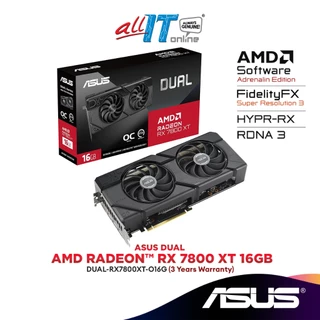 ASUS Dual AMD Radeon RX 7800 XT OC Edition 16GB GDDR6 Graphics Card (GPU) | DUAL-RX7800XT-O16G