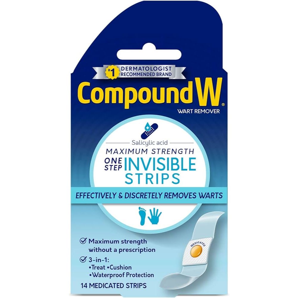Compound W Wart Remover Strips NitroFreeze Freeze Off Fast Acting