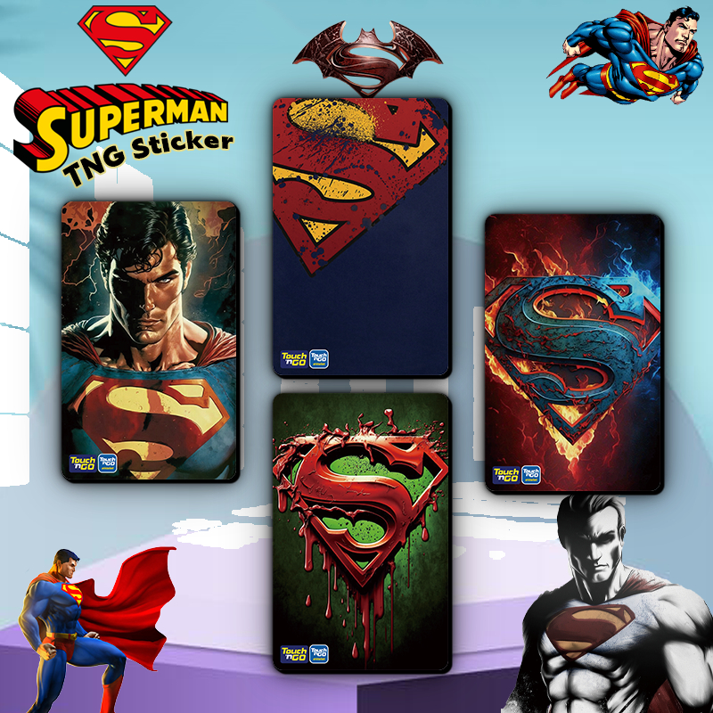 Superman TNG Pelekat - Tng Touch N Go/Bank kad pelekat pelindung (Beli ...
