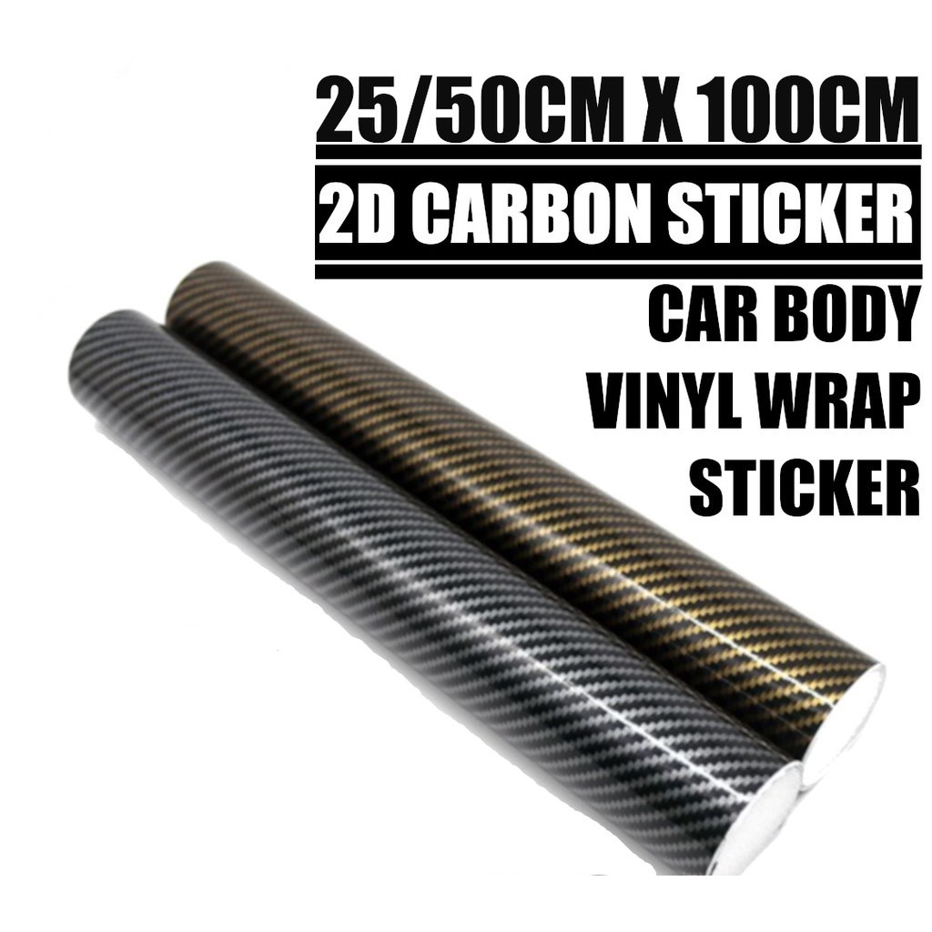 High Glossy Gold Carbon Fiber Vinyl Wrap Sticker Car Wrap Sticker ...