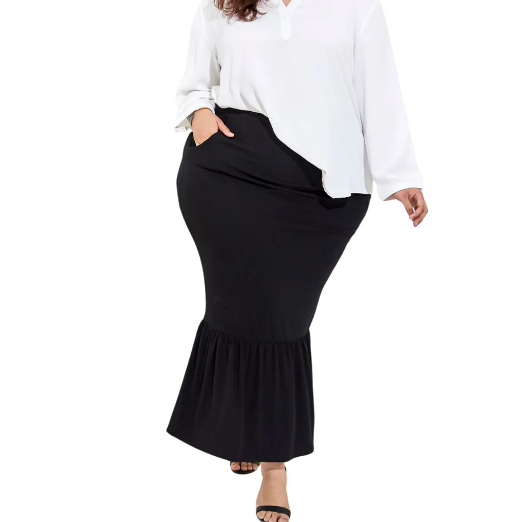 Ms Leia Ruffles Skirt Fish Tail Series Shopee Malaysia