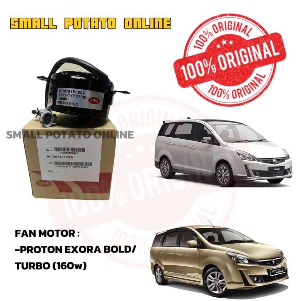 [100%GENUINE] APM RADIATOR FAN MOTO PROTON EXORA BOLD/TURBO 160w ...