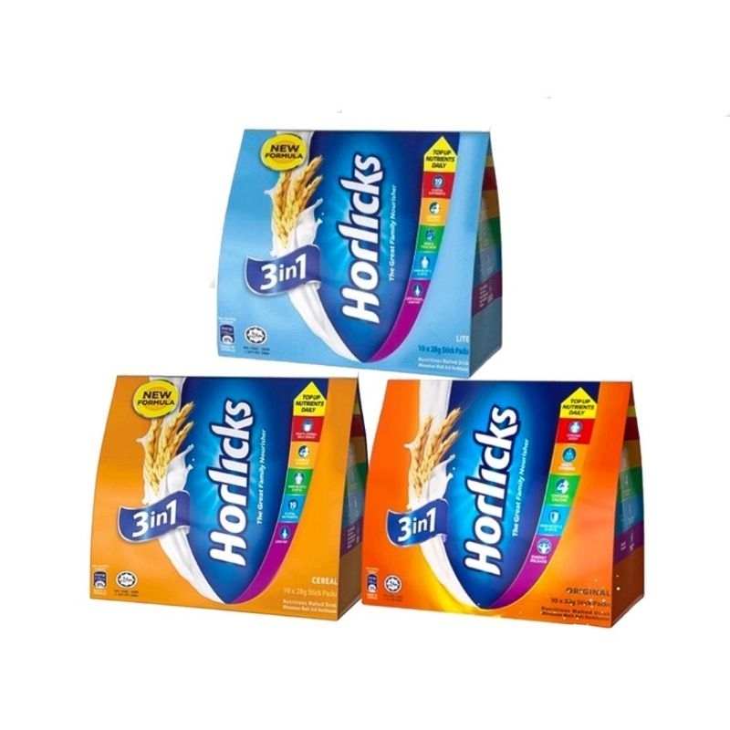 Horlick 3in1 (Original/Cereal/Lite) | Shopee Malaysia
