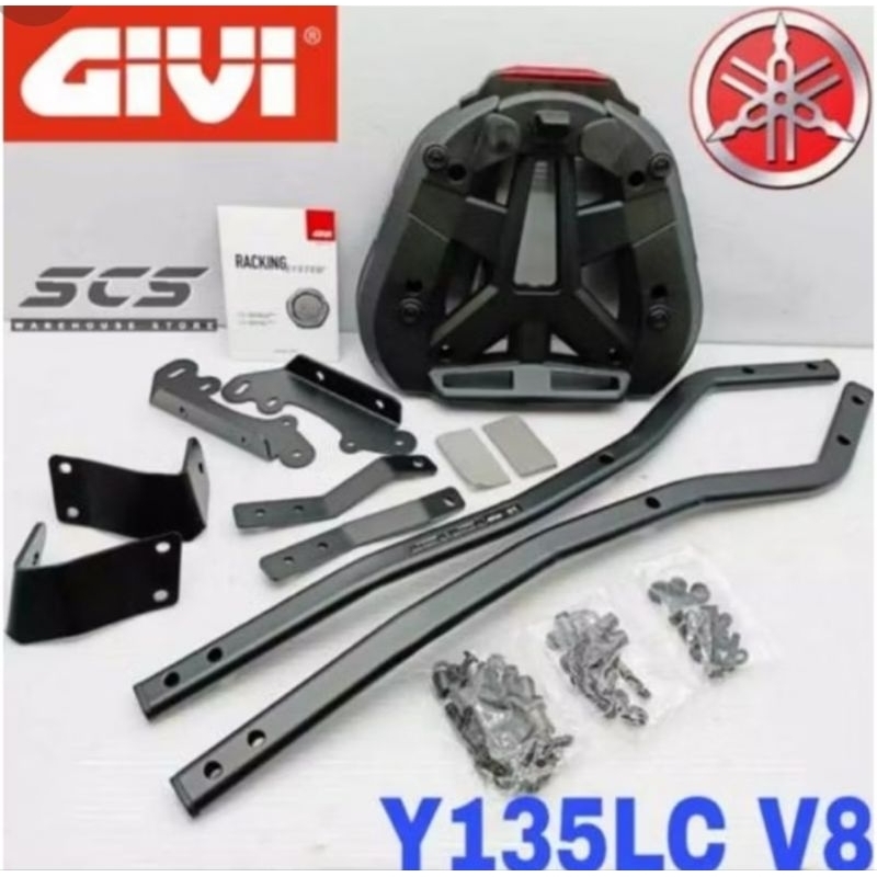 7KG ZR-S YAMAHA LC V8 Givi Monorack Heavyduty J Rack with STOP Light ...
