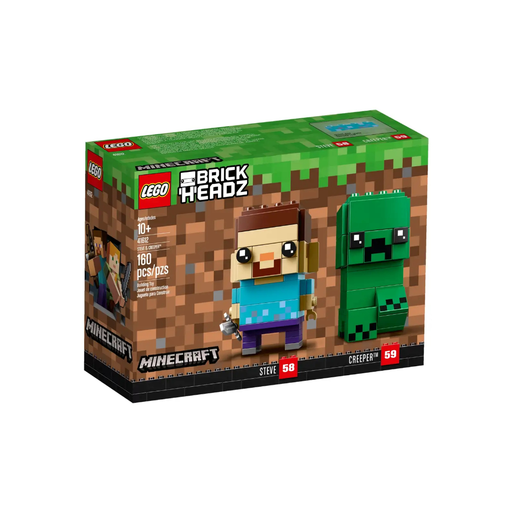 [BrickMonster] Lego 41612 Minecraft Steve & Creeper™ Brickheadz ...