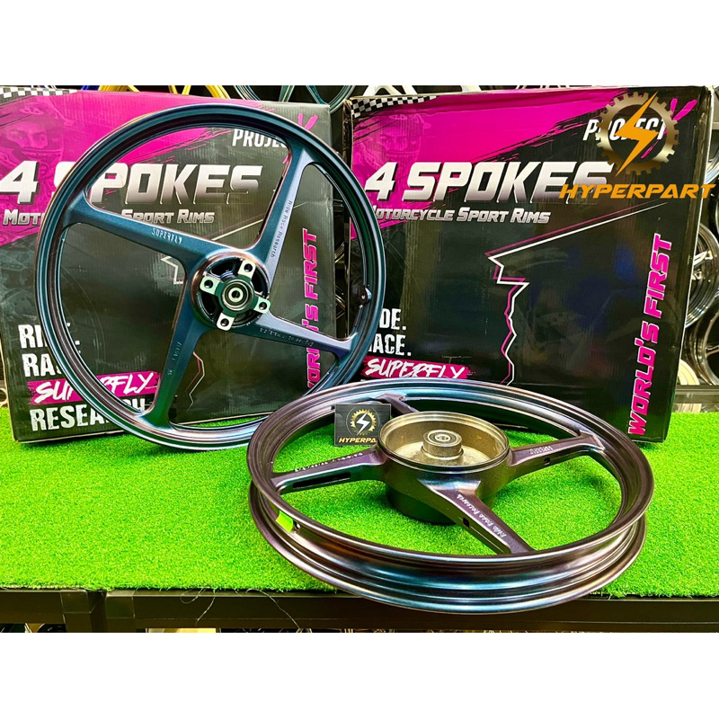 SUPERFLY PROJECT X SPORT RIM 4BATANG CHAMELEON SE GREY BLACK Y15ZR LC4S ...