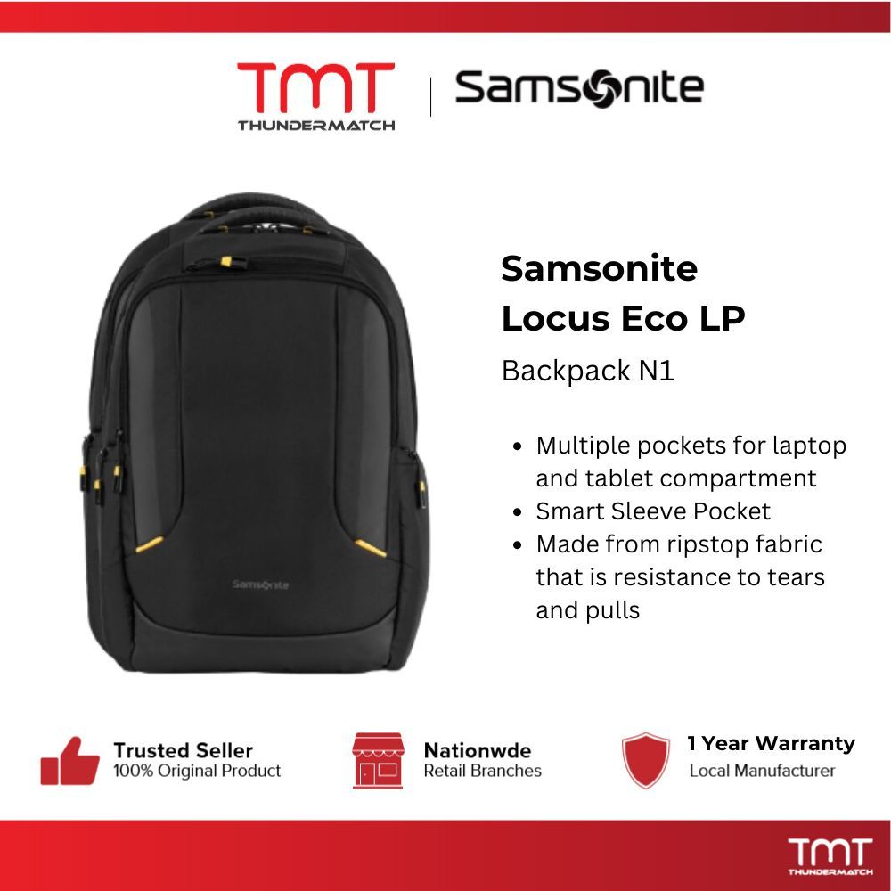 Samsonite Locus Eco LP Backpack V N1 N2 Shopee Malaysia