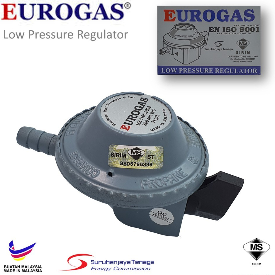 Eurogas Low Pressure Gas Regulator With Sirim Shopee Malaysia