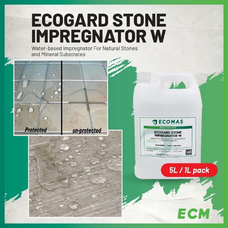 ECOGARD STONE IMPREGNATOR W (4LITRE / 1LITRE PACK) Water-Based ...