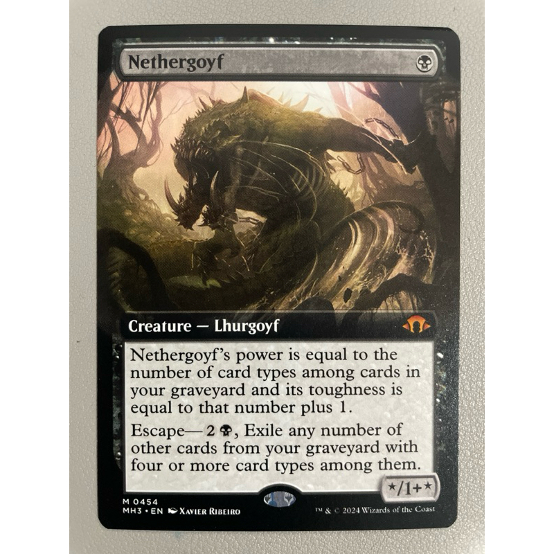 MTG:Modern Horizons 3 (MH3) M0454 - Nethergoyf (Extended Art) | Shopee ...