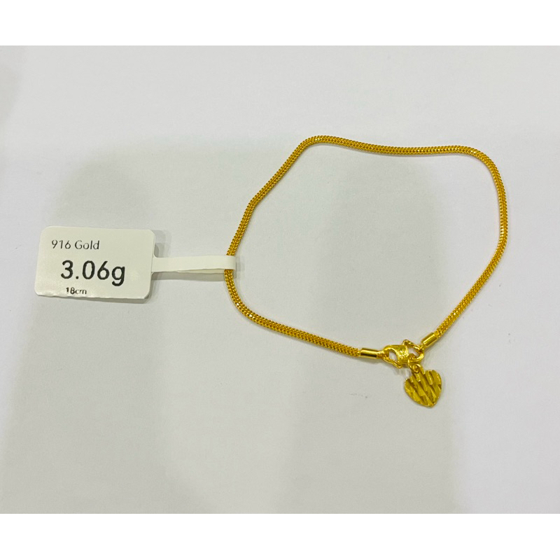 Youloong Rantai Gelang Tangan Pandora Emas916 916gold Pandora Bracelet