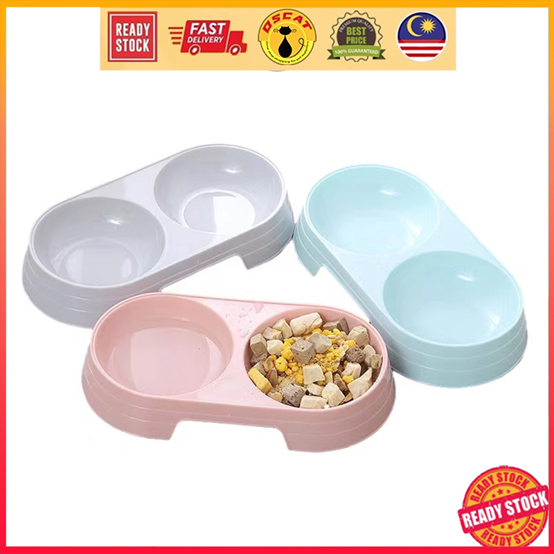 Bekas Makanan Kucing Double Pet Bowl Mangkuk Kucing Cat Bowls Cat ...