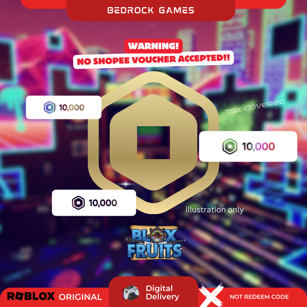 Roblox Robux 10,000 Tax Covered - PC XBOX Game | Shopee Malaysia