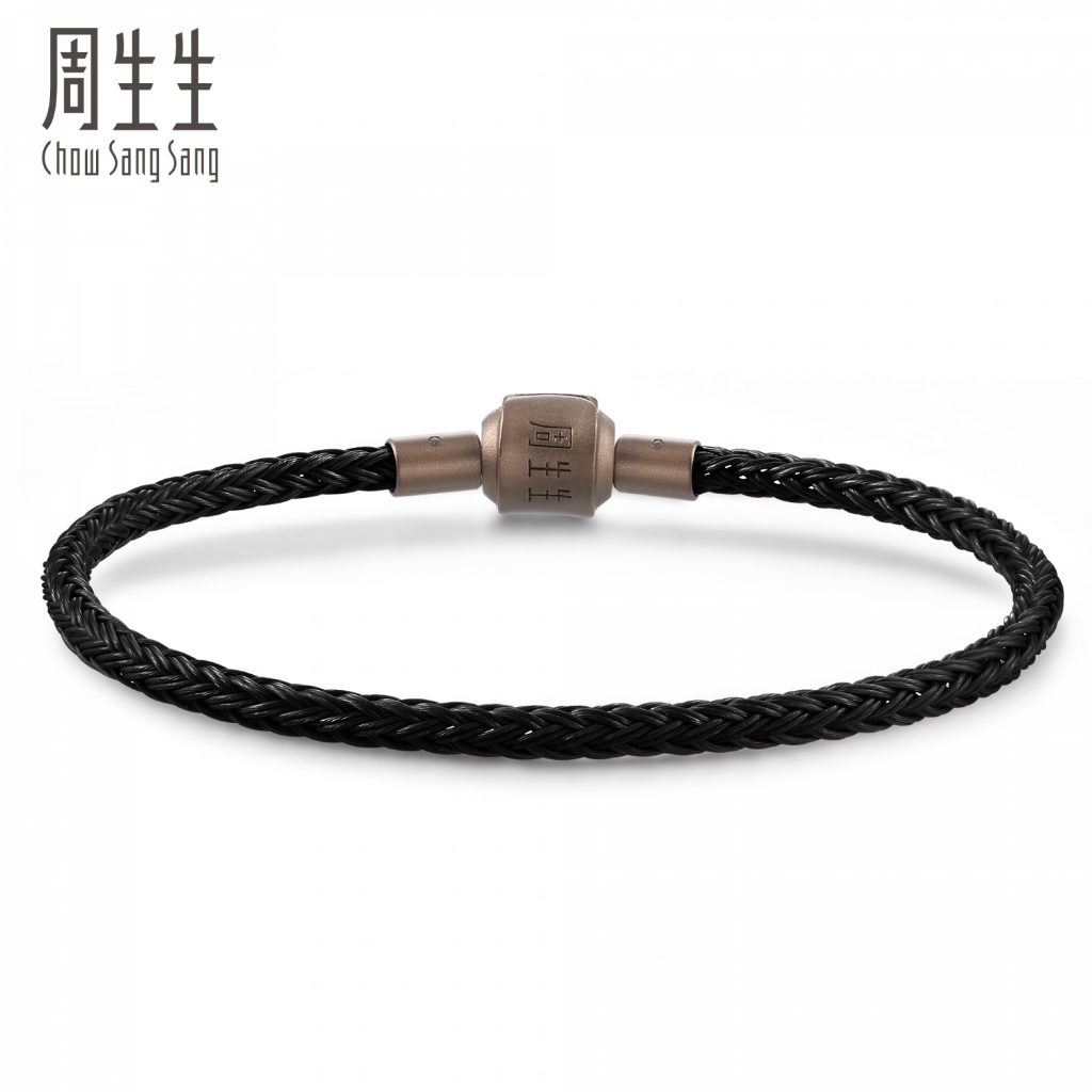 Chow Sang Sang Group（周生生）ブレスレット Charme Chow Sang Sang 周生生 Charme Charm Bracelet Cuff (3mm) | Shopee