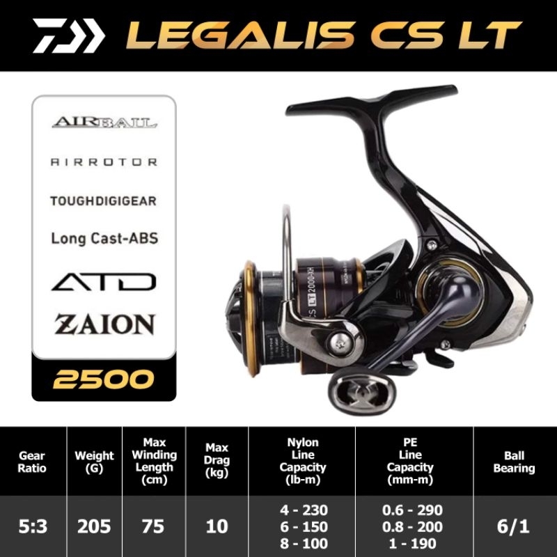 21' DAIWA LEGALIS CS LT Spinning Reel 1000-3000 ABS Metal Spool Long Cast  5-12KG Drag Mesin Pancing | Shopee Malaysia