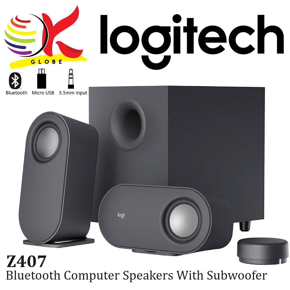 LOGITECH Z407 WIRELESS BLUETOOTH COMPUTER SPEAKER WITH 3 WAY TO CONNECT