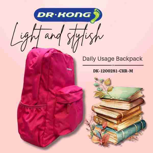 DR.KONG Daypack School Bag Backpacks - M SIZE (DK-1200281-CHR) | Shopee ...