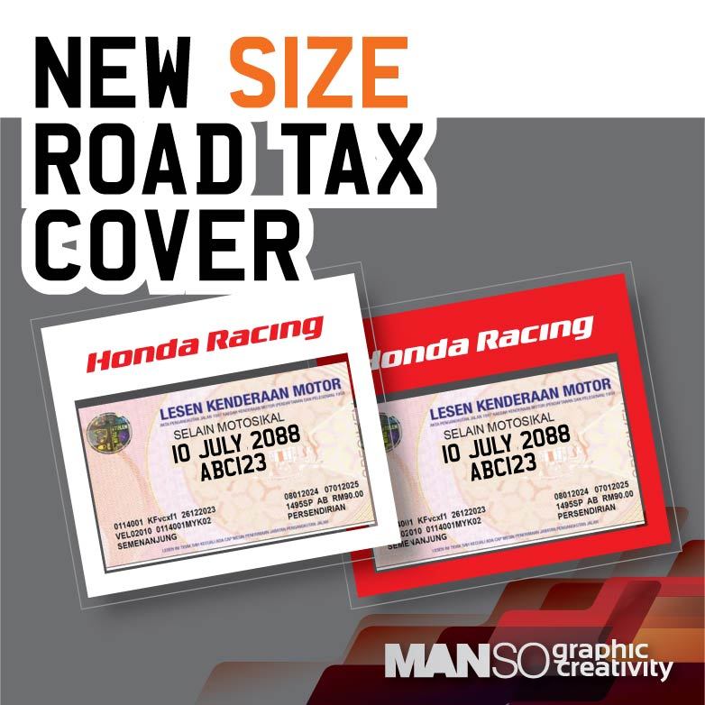 HONDA RACING Road Tax Sticker (High Quality) | Shopee Malaysia