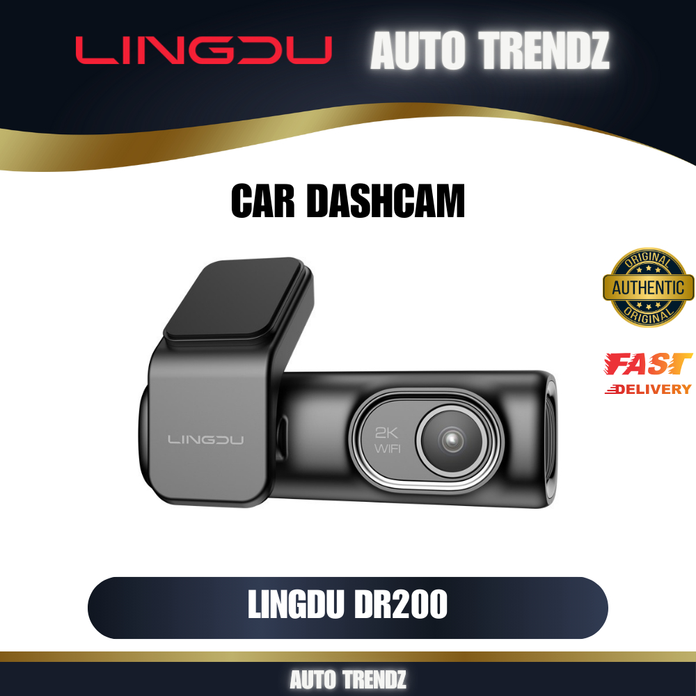 LINGDU D200 2K | 1440P Dashcam DVR Car Recorder w/ FREE SD Card | Front ...