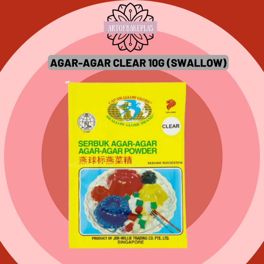 Agar agar powder CLEAR (Cap Swallow) - 10g | Shopee Malaysia