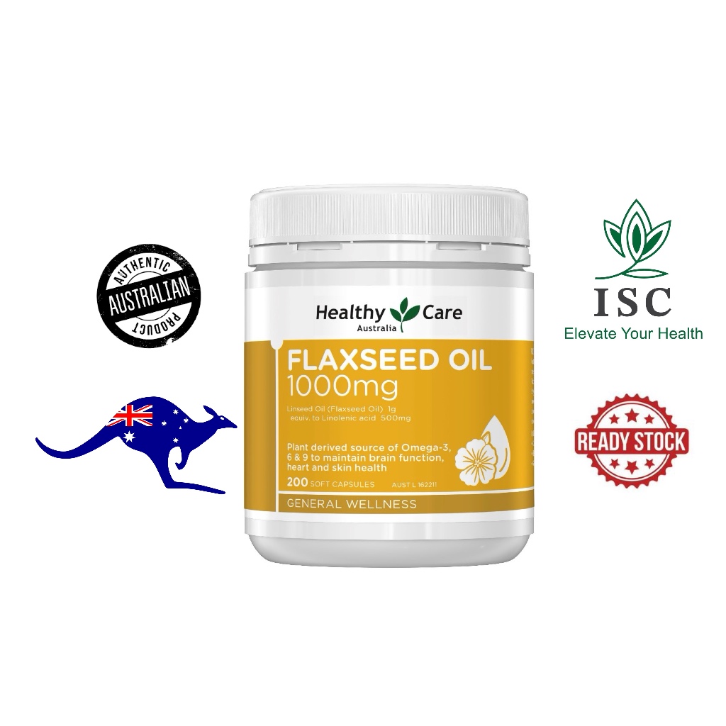 (Expiry Jan 2027) Healthy Care Flaxseed Oil 1000mg Shopee Malaysia