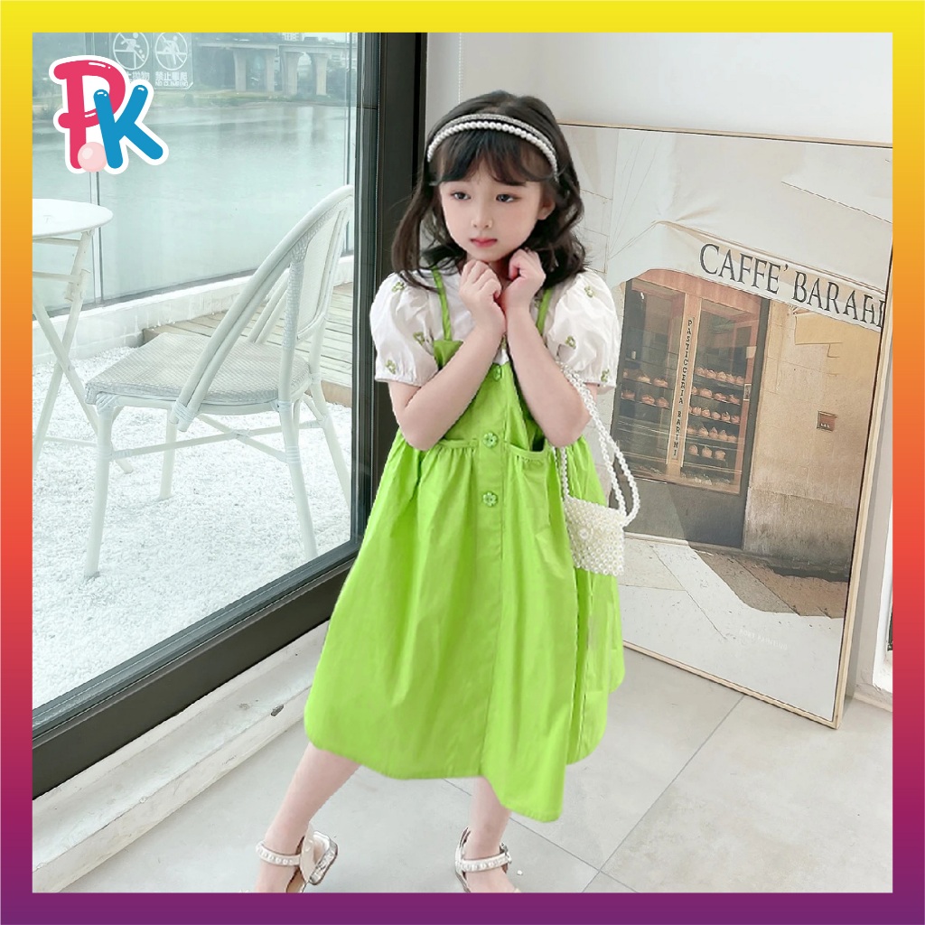 12mth-12yrs] Gaun Budak Moden Baju Sedondon Anak Girl Dress Gaun Budak  Perempuan Korean Design Soft Cotton Premium | Shopee Malaysia