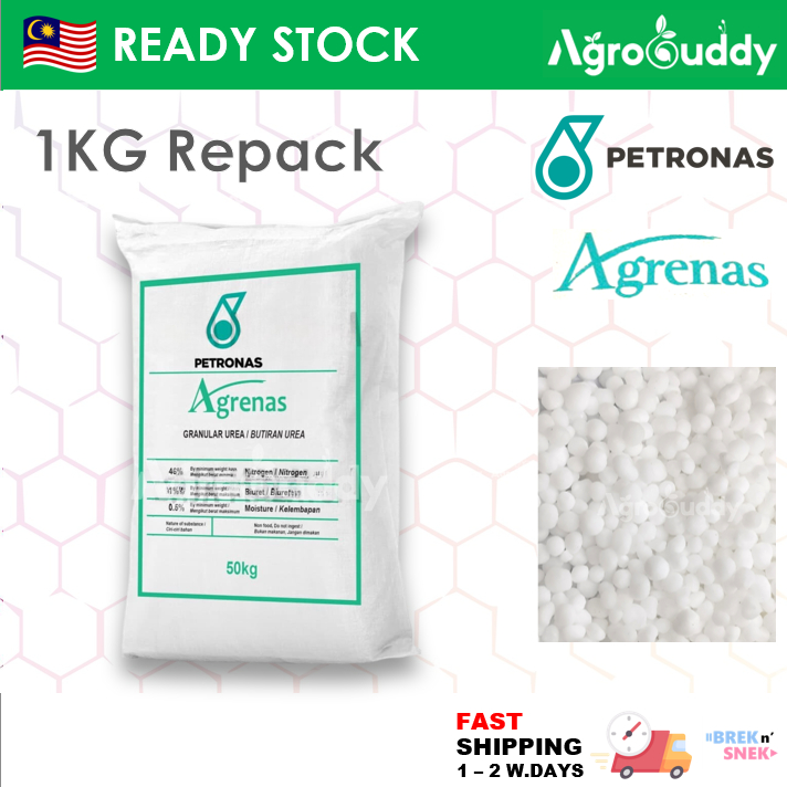 AgroBuddy 1kg Premium Petronas Urea Fertilizer 46%N | Baja Pokok, Daun ...